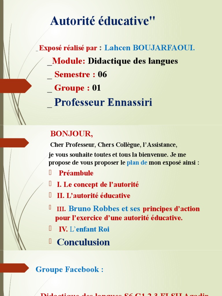 Autorité Éducative | PDF | Pédagogie | la communication