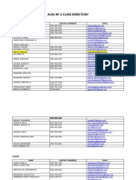 AUSL RF-2 Class Contact Directory