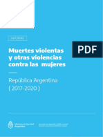 Muertes Violentas y Otras Violencias Contra Mujeres (2017-2020)