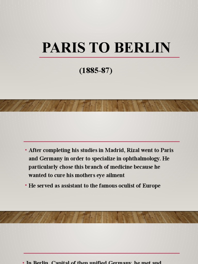 Paris To Berlin PDF