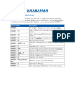 Umaraman: Windows Key Keyboard Shortcuts