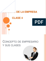CLASE 4 - Concepto de Empresario y Sus Clases