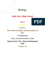 Characteristics of Life Story - Homework