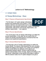 IoT Design Methodology Steps