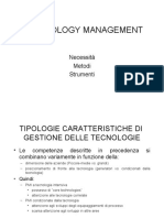 Lezione 3 Technology management 2001