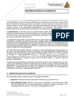 Tema 4. Deshidratación de Alimentos