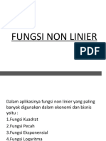 Fungsi Non Linier Agribisnis