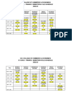 SLE Schedule SYBMS SEM III 2022-23