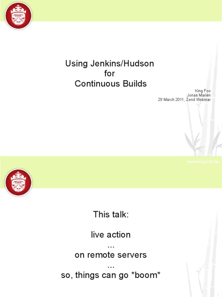 Jenkins for Continuous Build Setup Guide | PDF | Advanced Packaging ...