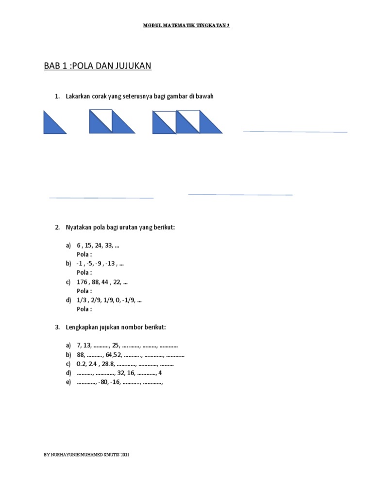 Modul Matematik Tingkatan 2 | PDF