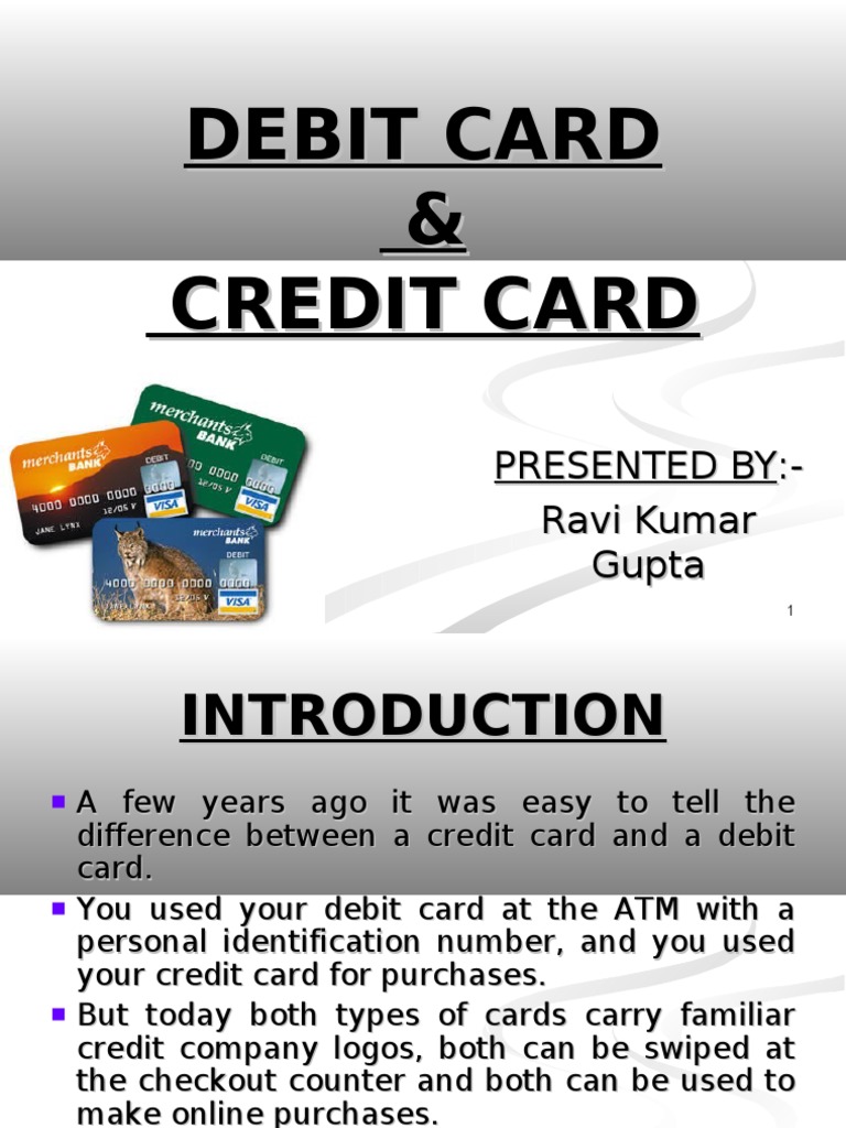 Debit Credit Card | PDF