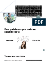 La Toma de Decisiones en Mi Futuro Vocacional