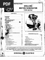 Pag.1-10 GE INSTRUCTIONS DRILLING MOTOR-GENERATOR TYPE GE752