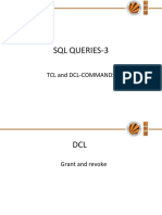 SQL QUERIES-3: GRANT, REVOKE, COMMIT, ROLLBACK