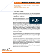 Cuadernos Manuel Gimenez Abad Monografia - 8 - Junio - 2020 Tecnologia en El Parlamento Rafael Rubio Nunez