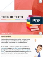 Tipos de texto e seus gêneros