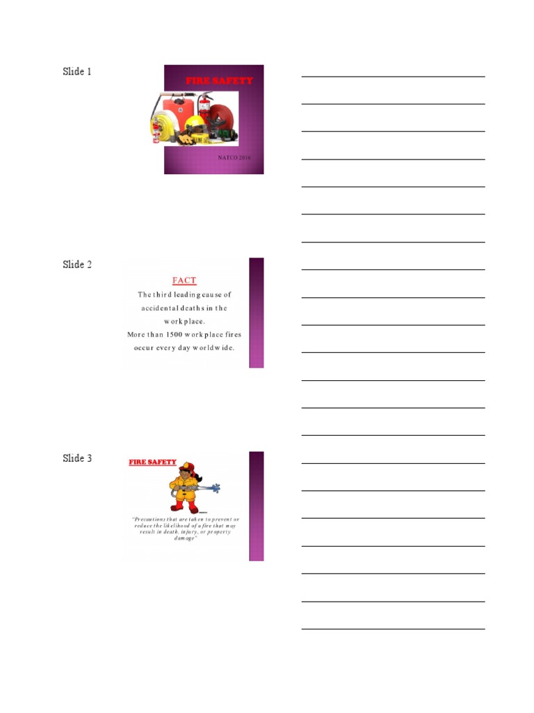Fire Safety Handout | PDF