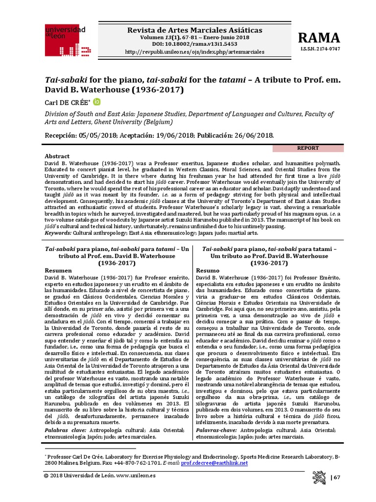 Tai Sabaki in PDF Judo Experience