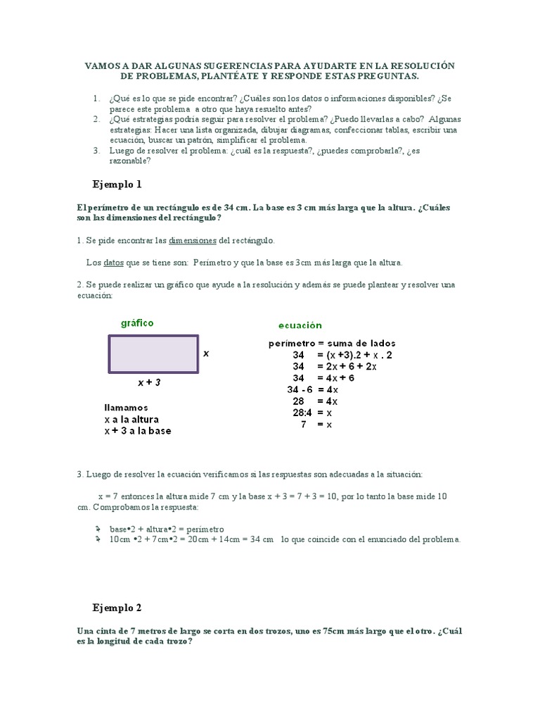 Ayuda para Resolver Problemas | PDF | Ecuaciones | Matemáticas