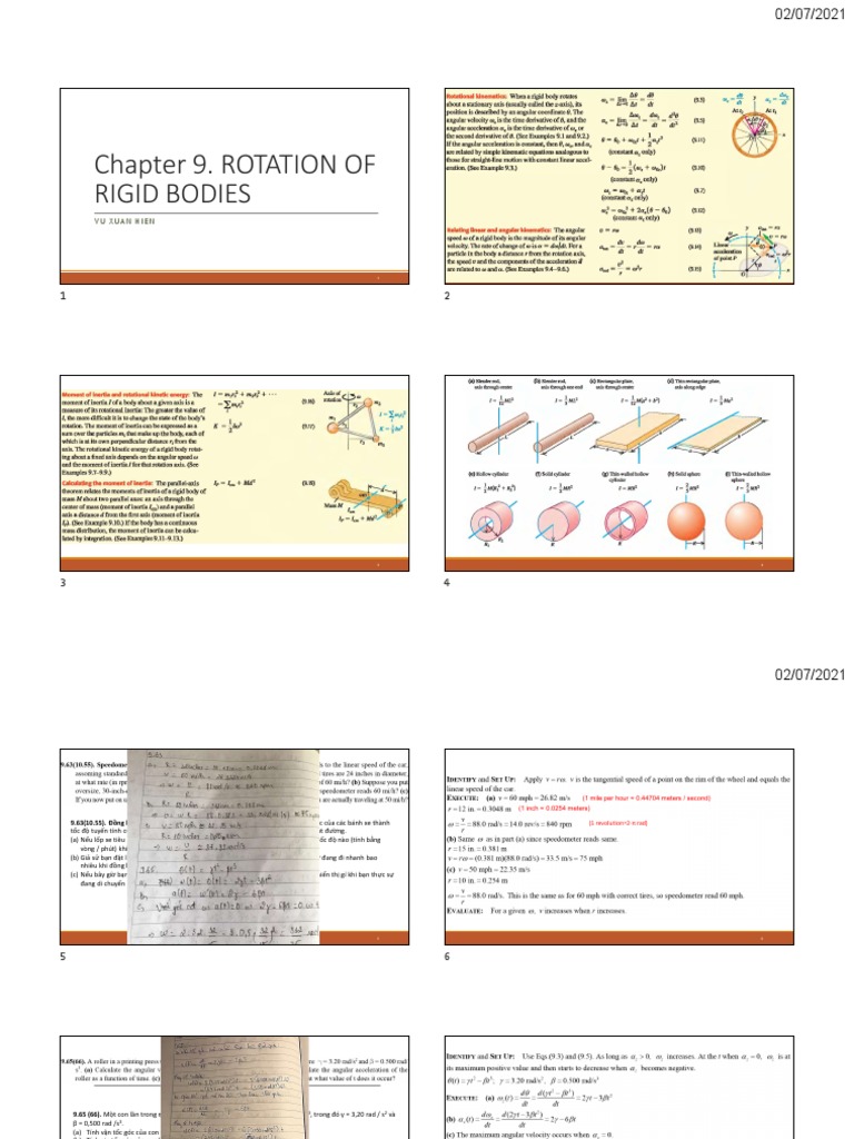Rotation of Rigid Bodies | PDF