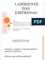 O Ambiente Das Empresas Trabalho Facul