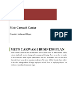 Mets Carwash Center Business Plan 2