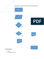 Pseucodigo y Driagrama de Flujo