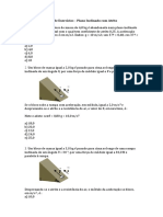 Plano inclinado exercícios