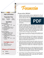 Focaccia Preparation Method