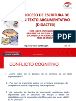 Proceso de escritura de un texto argumentativo