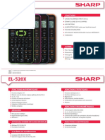 Sharp el-520x - fiche technique