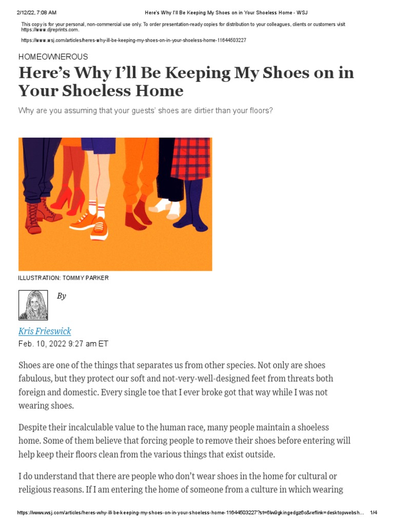 Shoes on pdf