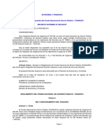 D.S 082-1998-EF - Reglamento de Ley de Creacion Del Fonahpu