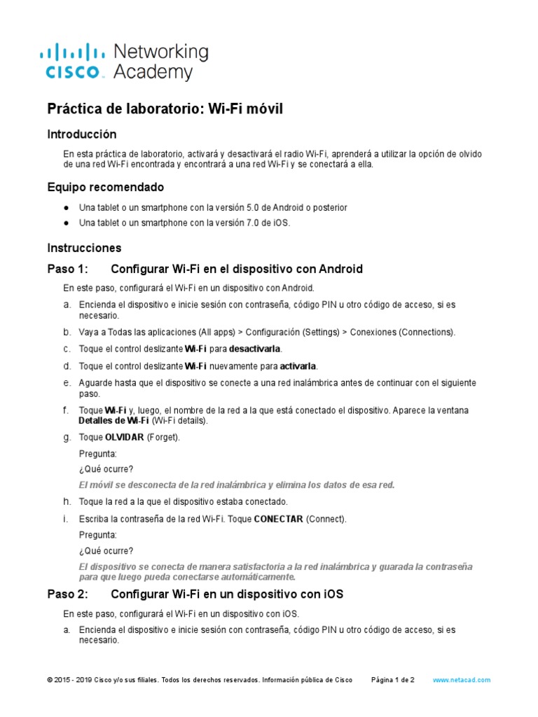 7.5.1.2 Lab Mobile WiFi Download Free PDF Wifi Android