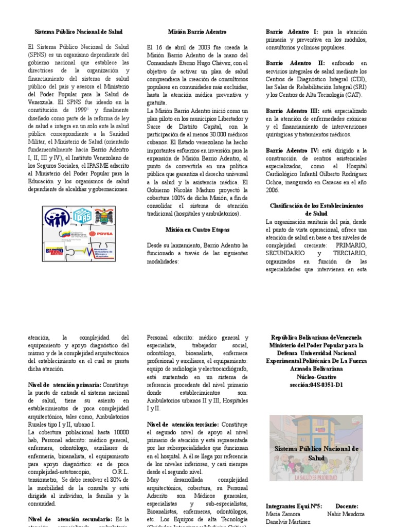 Estructura del Sistema de Salud en Venezuela | PDF | Hospital ...