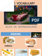 Food Vocabulary - ALICE IN WONDERLAND