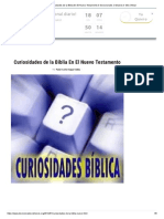 Curiosidades de La Biblia en El Nuevo Testamento Devocionales Cristianos Sitio Oficial