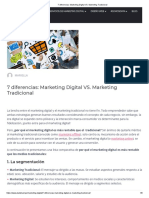 7 Diferencias - Marketing Digital VS. Marketing Tradicional