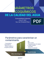 Parámetros Fisicoquímicos: de La Calidad Del Agua