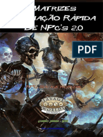 Savage Worlds - Matrizes e Criação Rápida de NPCs (SWADE) 2.0