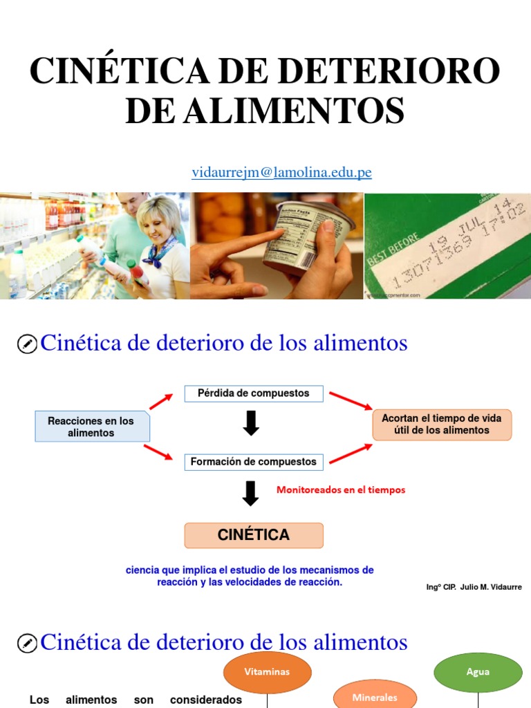 Cinética de Deterioro en Alimentos | PDF | Cinética química | Alimentos