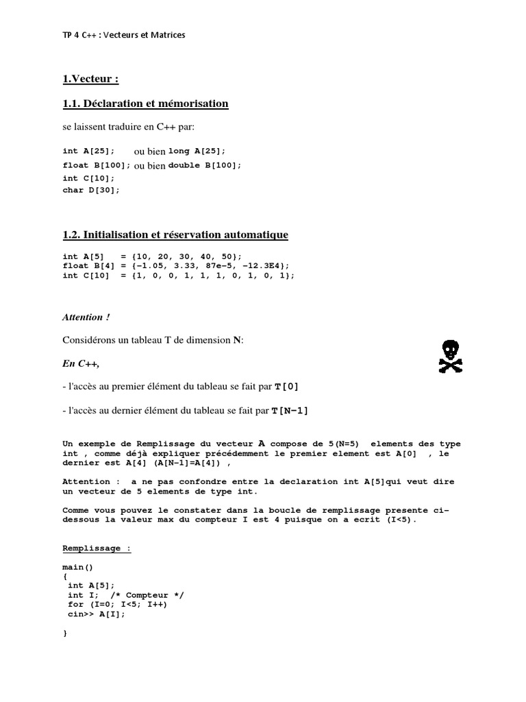 TP 4 C++ | PDF