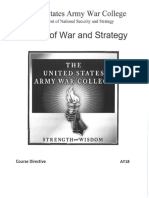 AY18 Theory of War & Strategy Core Course