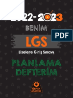 2022 LGS Planlama Defteri̇m - 1