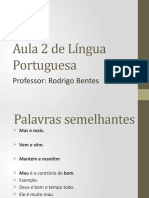 Aula 2 de Língua Portuguesa