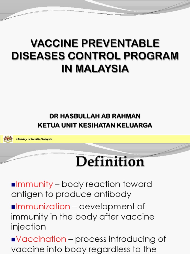 Malaysia National Immunization Program | PDF | Vaccines | Vaccination