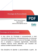 Aula 1 - Psicologia Da Personalidade 12 08 2022 PDF