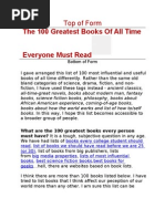 The 100 Greatest Books of All Time Everyone Must Read