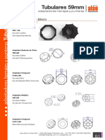 Tubulares Adaptadores Herrajes 59mm