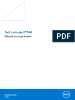 Latitude E7240 Ultrabook - Owners Manual - FR FR